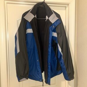 Izod Blue and Black Performance Jacket